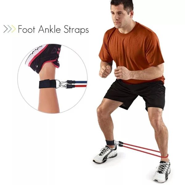Bodybuilding Resistance Bands Set     مجموعة أشرطة المقاومة لكمال الأجسام