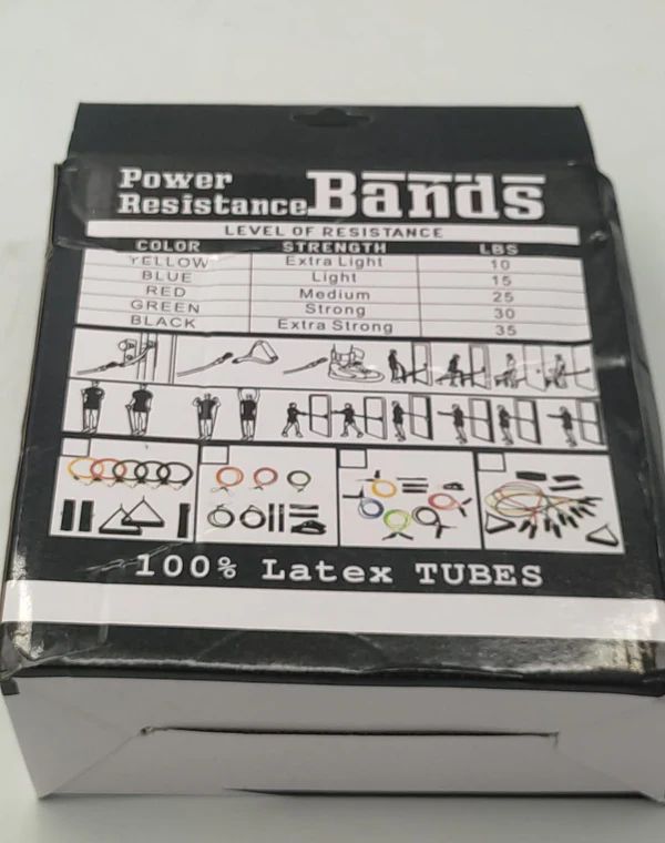 Bodybuilding Resistance Bands Set     مجموعة أشرطة المقاومة لكمال الأجسام
