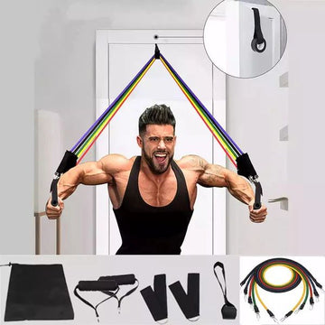 Bodybuilding Resistance Bands Set     مجموعة أشرطة المقاومة لكمال الأجسام