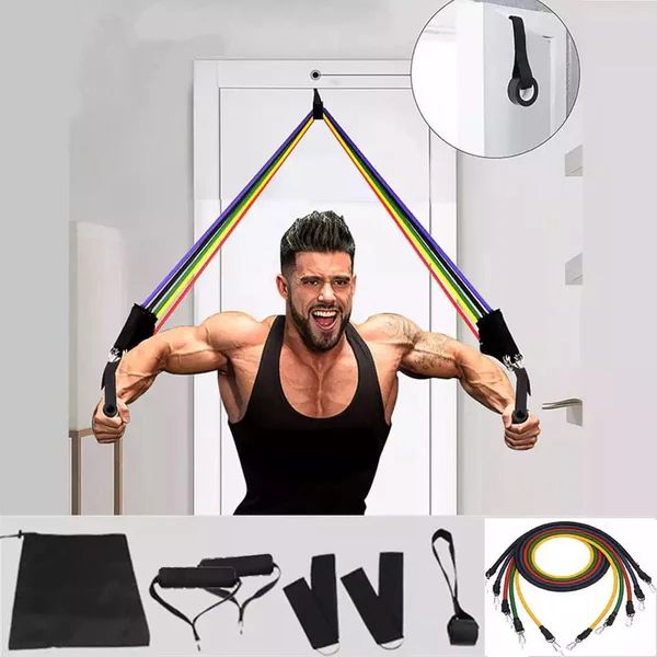 Bodybuilding Resistance Bands Set     مجموعة أشرطة المقاومة لكمال الأجسام